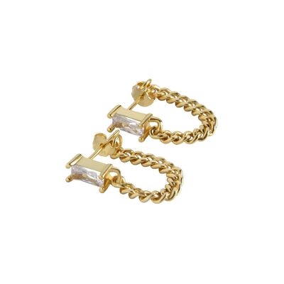 Cuban Link Chain Earrings