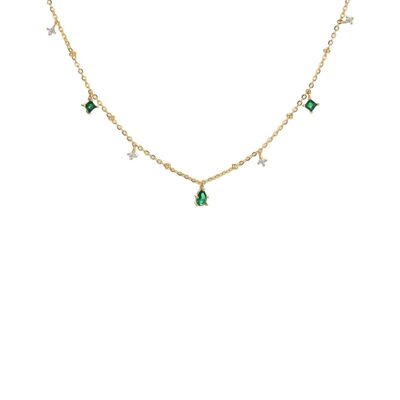 Emerald Charm Necklace