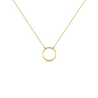 Gold-Kreis-Halskette