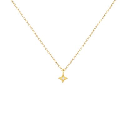 Gold North Star Halskette