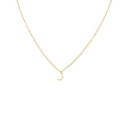 Moon Necklace Gold