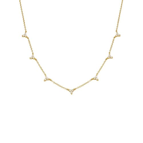 Trilogy Gold Necklace