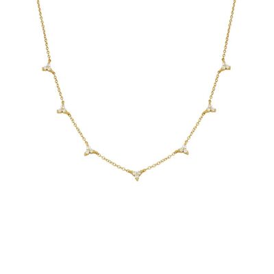 Trilogy Gold Necklace