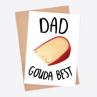 Papá, Gouda Best Cheesy Tarjetas de felicitación