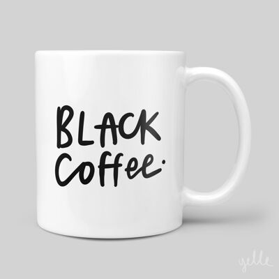 Tasse en céramique 11 oz café noir
