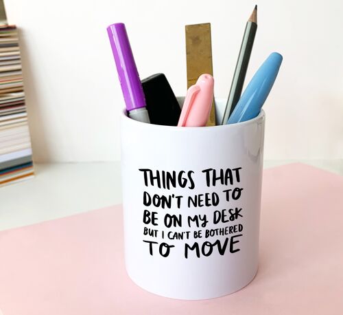 Things That I Don't Need Pen Pot | Desk Organiser | Desk Tidy | Office Storage