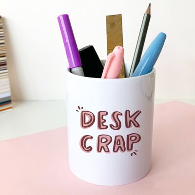 Pot de stylo de merde de bureau | Organisateur de bureau | Desk Tidy | Stockage de bureau