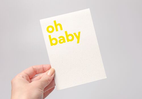 oh baby postcard