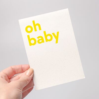 oh baby postcard