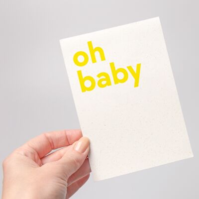 oh baby postcard