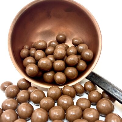 bolas de maíz, chocolate con leche (a granel 1 kg)