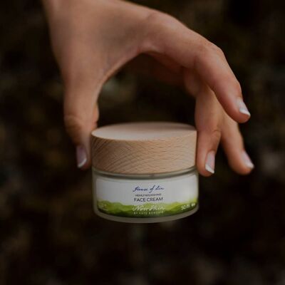 Organic Skincare - Anti Aging - Crema viso naturale e vegana per pelli sensibili - Crema idratante viso con sollievo dall'eczema.