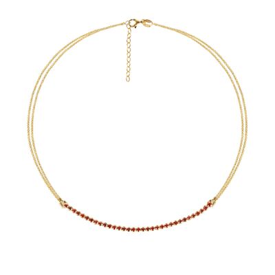 Cherry tracy gold necklace
