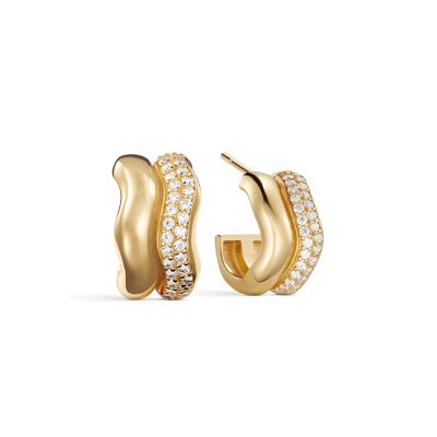 ALLOY GOLD HOOPS