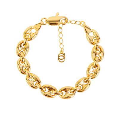 Big anchor chain gold bracelet