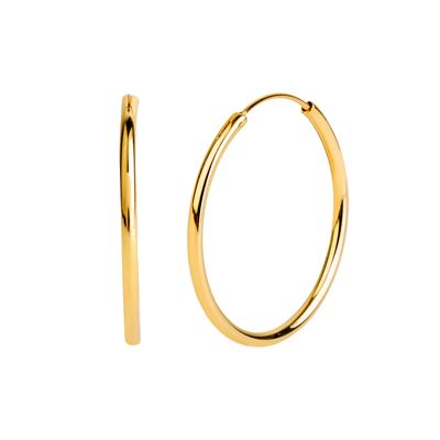 MEDIUM PARFAIT GOLD HOOPS