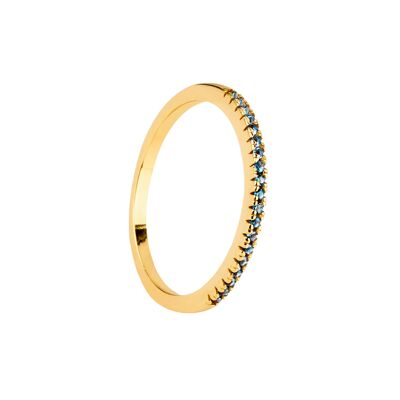 BLUE CHROMA GOLD RING