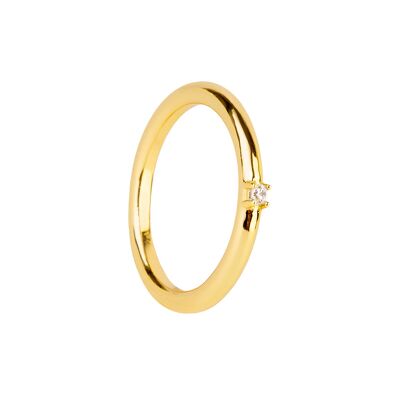 WHITE PRISMA GOLD RING