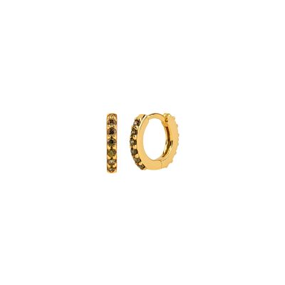 Olivine mini bali gold hoops