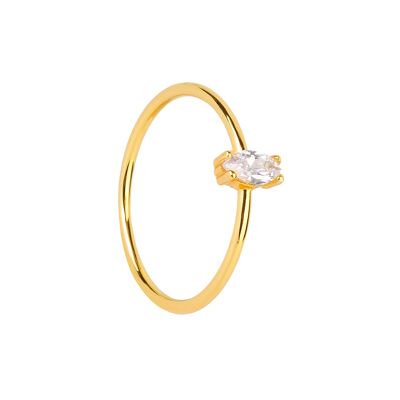 WHITE EILEEN GOLD RING