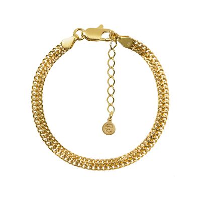 DOUBLE CURB GOLD BRACELET