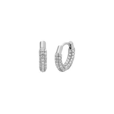 Mini daphne silver hoops