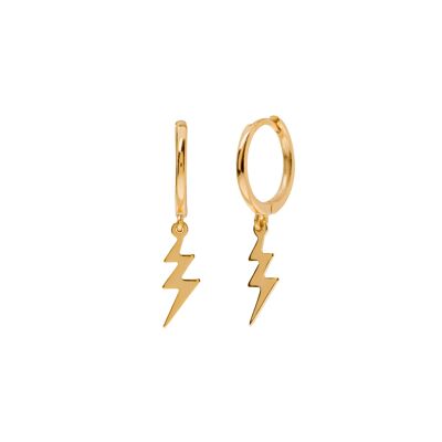 Rayo gold earrings