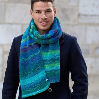 RAFAEL - Sciarpa multicolore in maglia grossa
