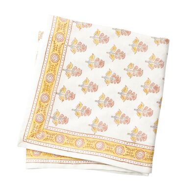 Sciarpa stampata “Fiori indiani” Fiori di cotone