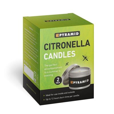 Candele alla Citronella - Confezione da 2