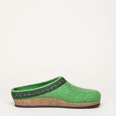 Stegmann felt clog 108 lime green