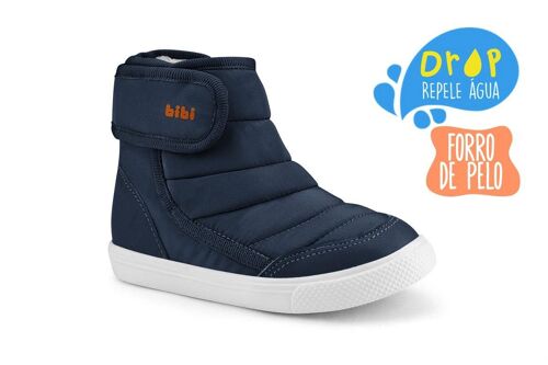 Bibi Agility Drop Boots - Navy with Fur - water repellent