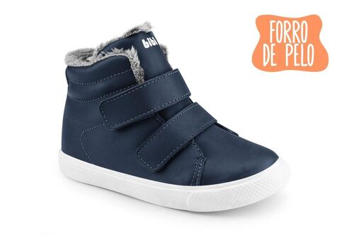 Bibi Agility Winter Sneakers - Navy with Fur