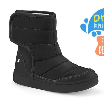 Bibi Drop Urban Boots - Black with Fur - water repellent
