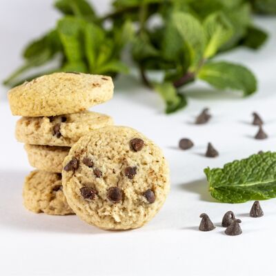 Gama de galletas “Les Croquants”, sabor menta y chocolate, a granel - RECETA VEGETAL/VEGANA