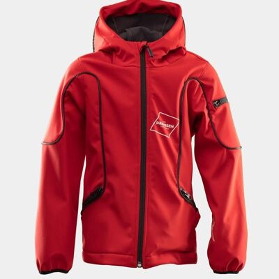 Halo LED Jacke - Softshell, red