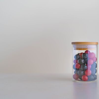 Sugar-coated sweets candy box - Blackcurrant Raspberry