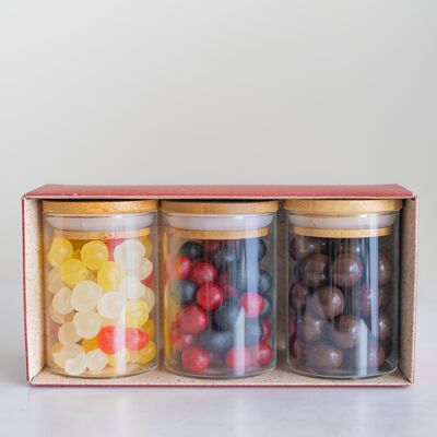 Assortment of 3 candy boxes