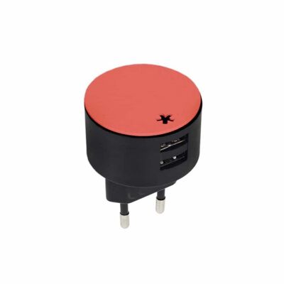 Spina 2 adattatore USB | rosso corallo