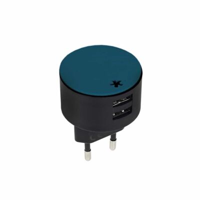Plug 2 USB Adapter | ocean green