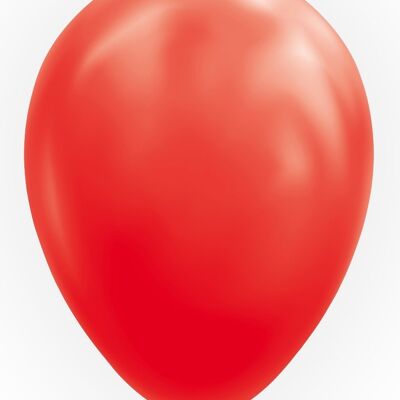 10 Globos 12" rojo