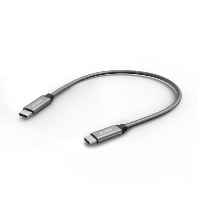 Cable Trenzado USB-C a USB-C de Carga Rápida y Transferencia de Datos - 25cm