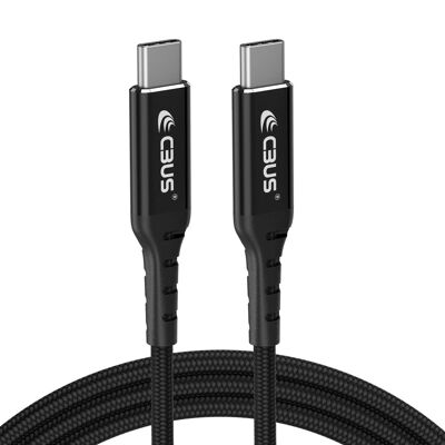 Cable Trenzado USB-C a USB-C de Carga Rápida de 100 Vatios (3m, Negro)