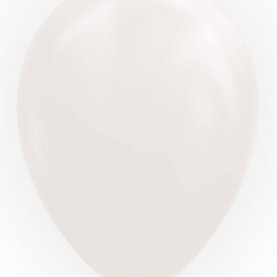 10 Balloons 12" white