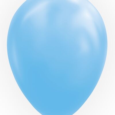 10 Luftballons 12" hellblau