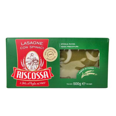 Lasagna, spinazie