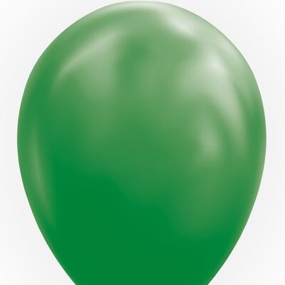 10 Balloons 12" dark green