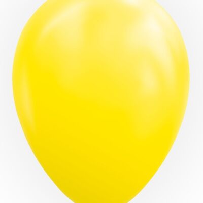 10 Globos 12" amarillo