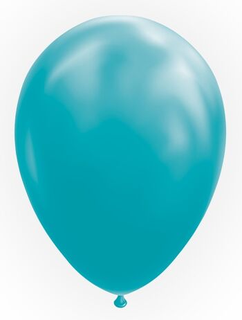 10 Ballons 12" turquoise 1
