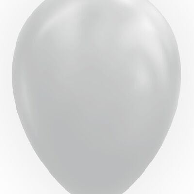 10 Luftballons 12" kühles Grau
